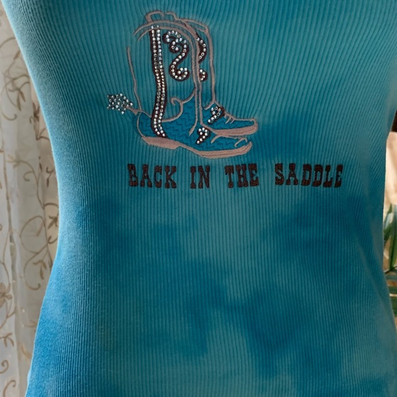 Women’s Blue Tank Top by INC International Concepts - Picture 4 of 4